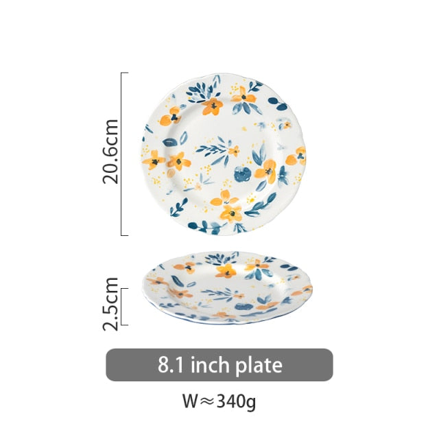 FLORAL DINING SET - CASA PAPAYA | HOME